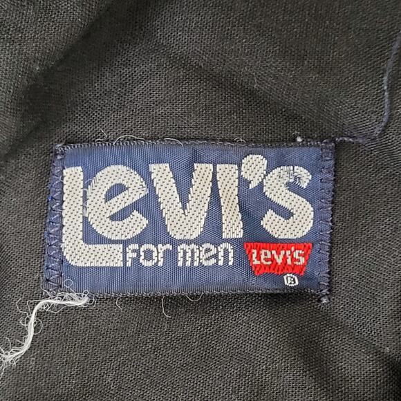 Vintage 70s LEVIS Sta-Prest Wide Leg Pants 36x28 USA Polyester Talon Zipper - Picture 14 of 16